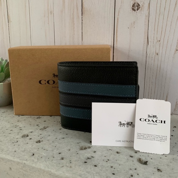NWT COACH 3in1 WALLET WITH VARSITY STRIPE - Picture 8 of 8
